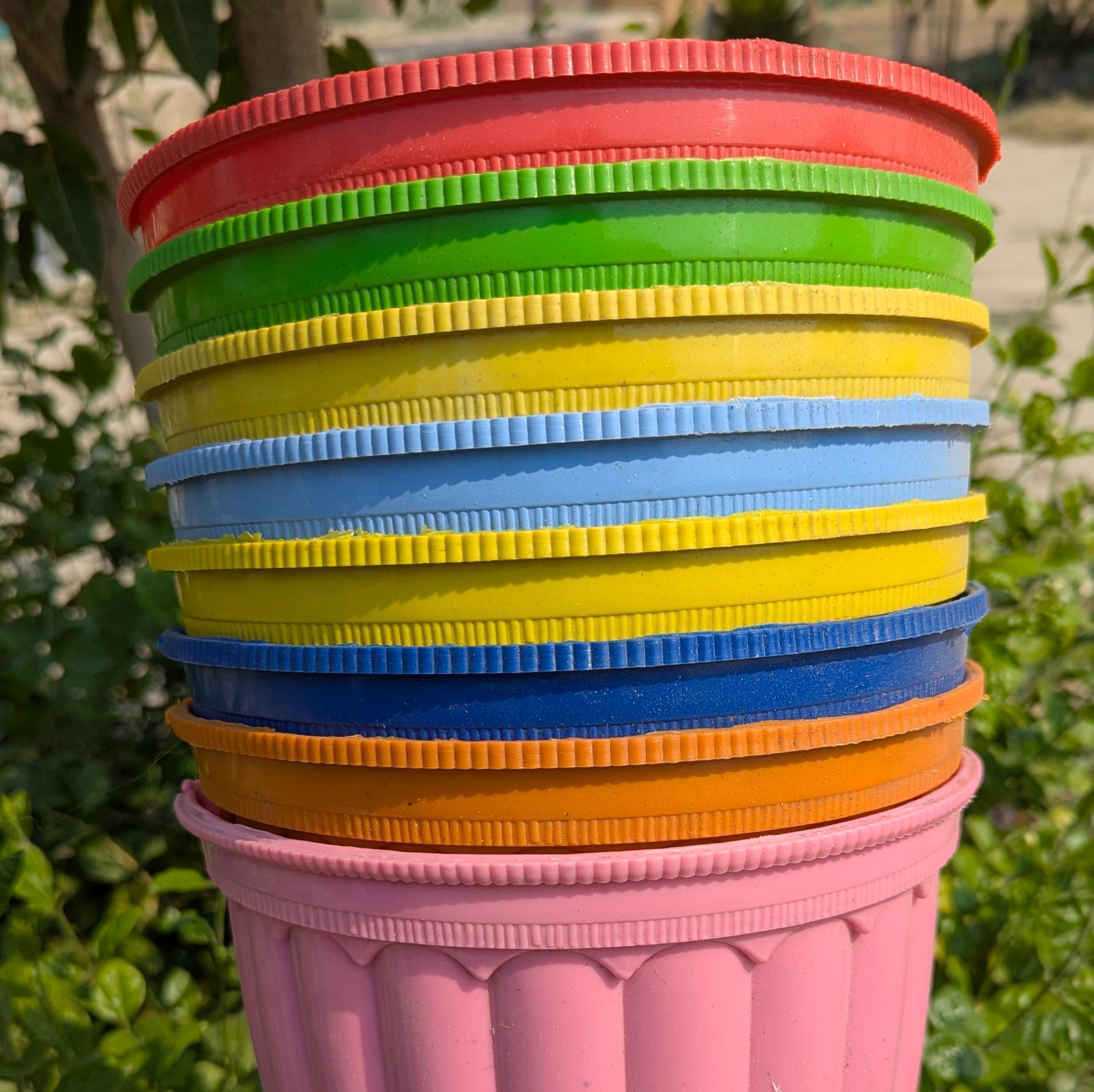 Colorful Wall flower pots