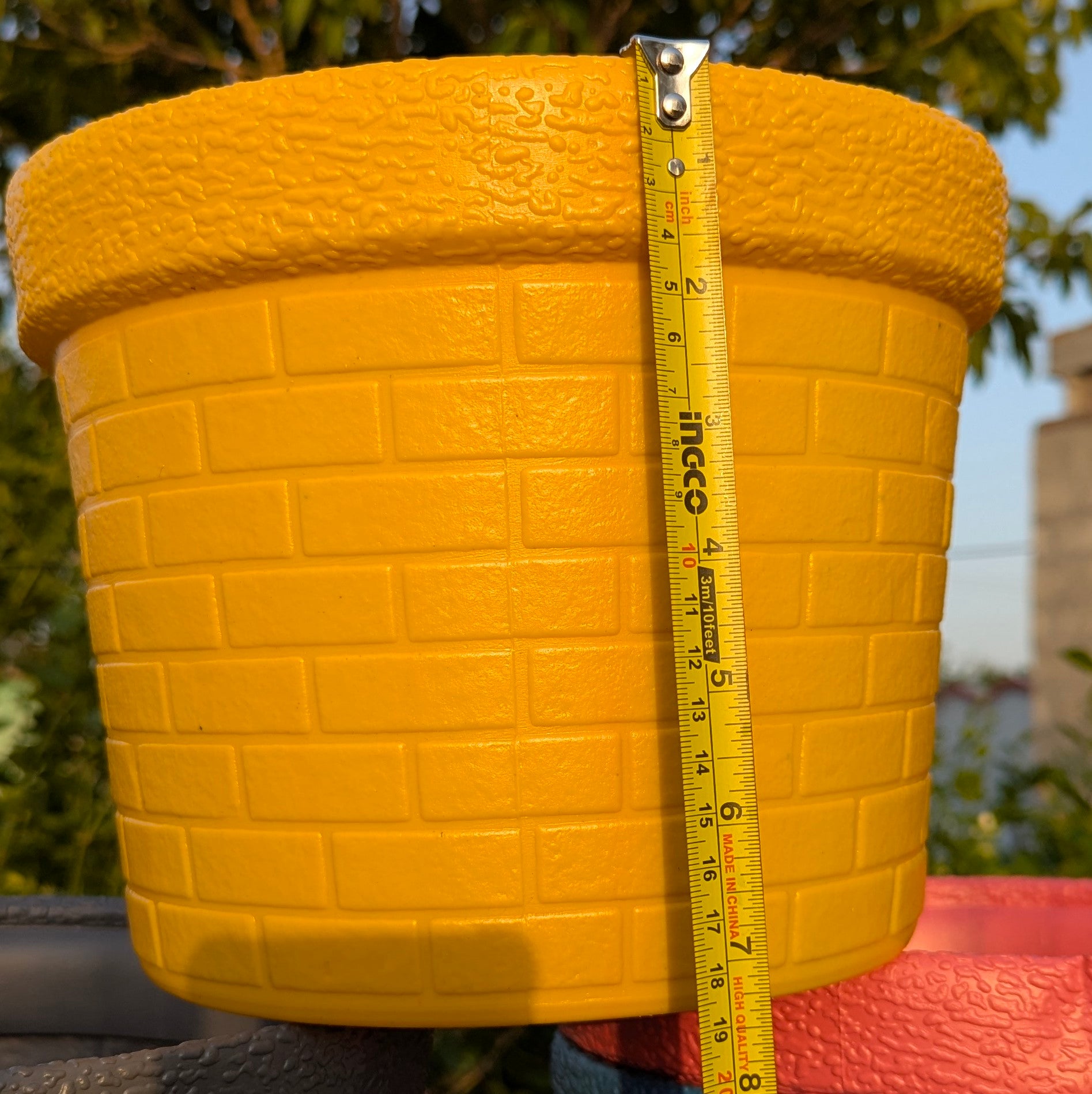 10 inch unbreakable Colorful pot's