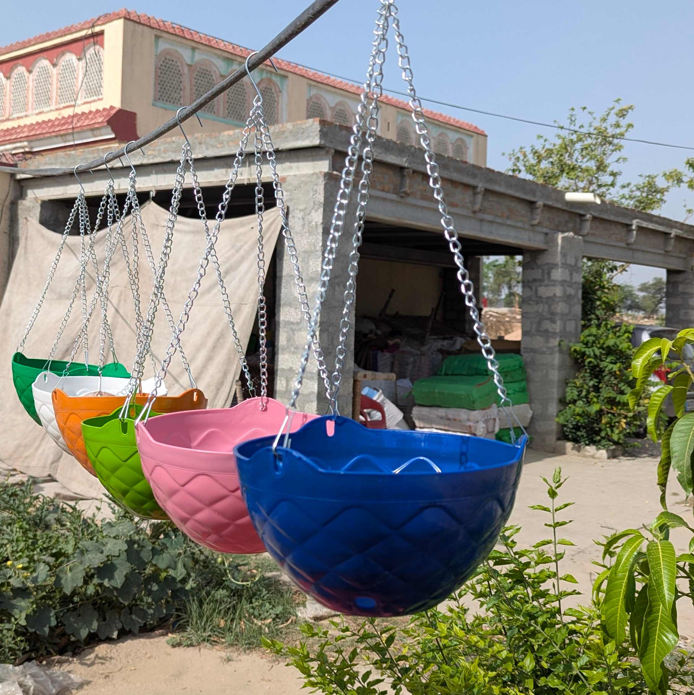 Damond Chain Colorful Hanging basket