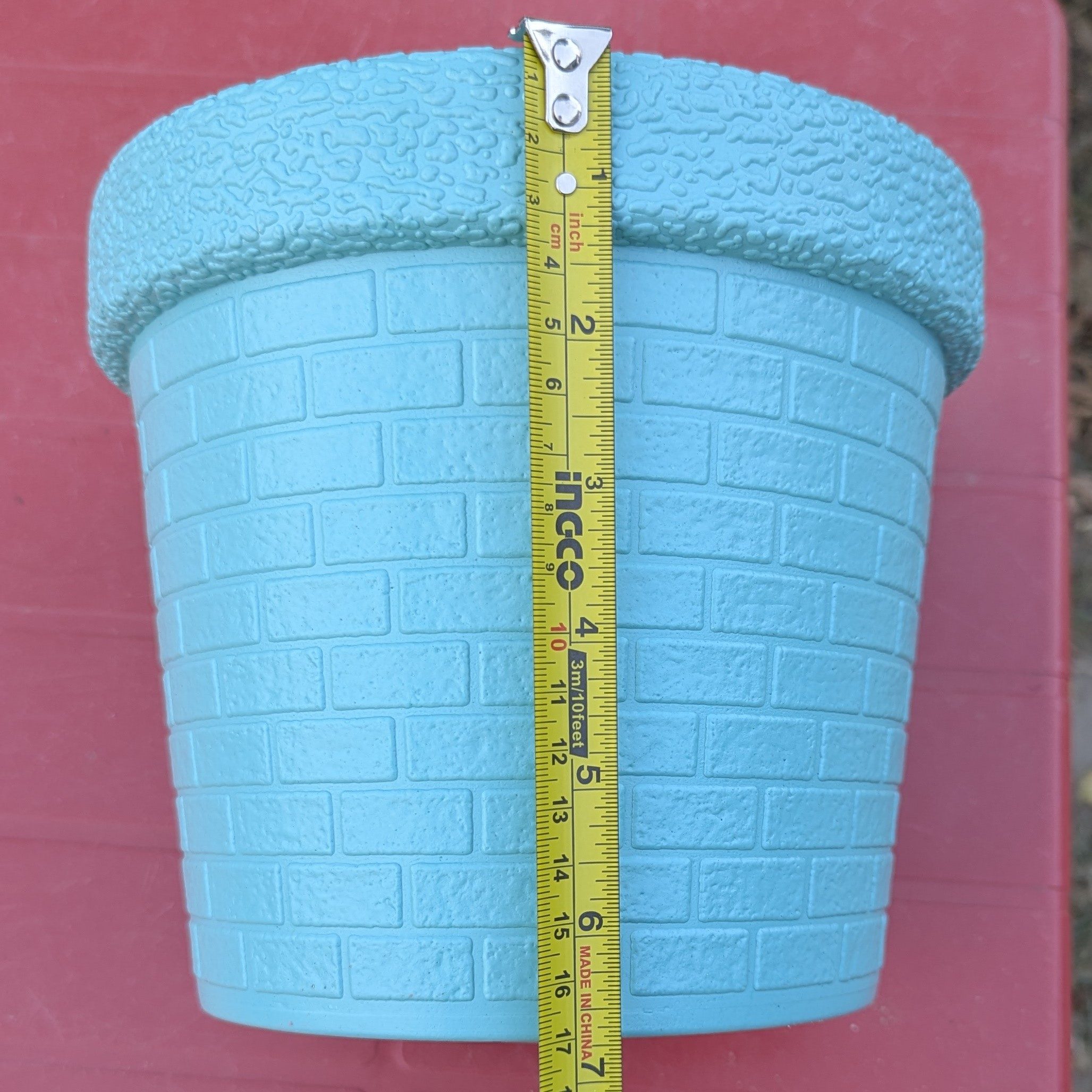 8 inch unbreakable Colorful pot's
